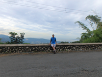 Heading up the Blue Mountains.  To my left is Kingston and Port Royal.